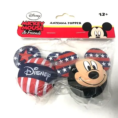 Disney Mickey Mouse Car Antenna Toppers Set - Stars & Stripes - Jerry Leigh • $14.95