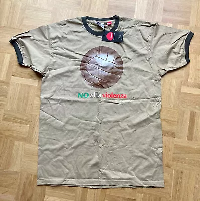 £37.50 • Buy NOS Burro 'No Alla Violenza' T-Shirt • Italia 90 • Fatboy Slim • Duffer / Hip