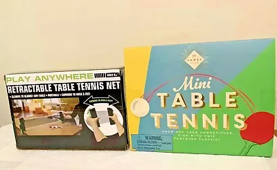 Set Of 2 Boxes  Mini Table Tennis &Tennis PingPong Portable Net Kit Replacement • $4.99