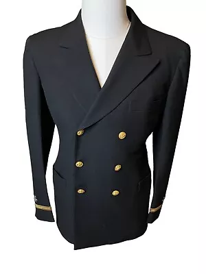 Vintage 1940s US Navy Military Dress Jacket Commissioned Officer 39L • $125