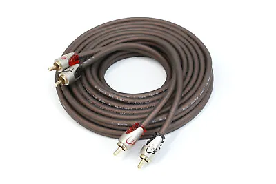 KnuKonceptz Klarity 2 RCA To 2 RCA Male Coaxial Stereo Audio Cable Gold Plated • $7.49