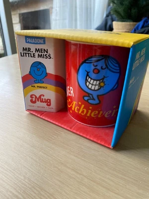 £4.75 • Buy Little Miss/Mr Men Double Sided Mug Mr Perfect/Over Achiever Brand New & Boxed 