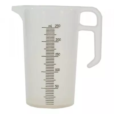 Chemical MEASURING JUG - 250ml - Non Drip Spout & Extra Thick Durable Plastic • $6.95