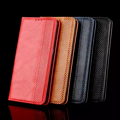 For ZTE Blade V41 Smart Shockproof Retro Flip Leather Wallet Stand Cover Case • $12.99