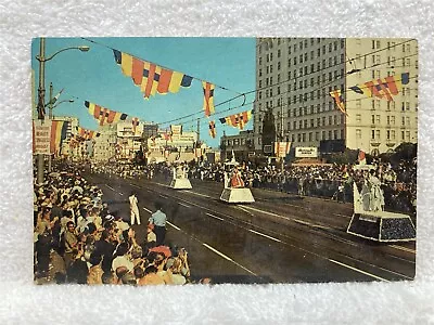 1961 Miss International Beauty Parade Long Beach California Postcard CA Vtg • $4.23