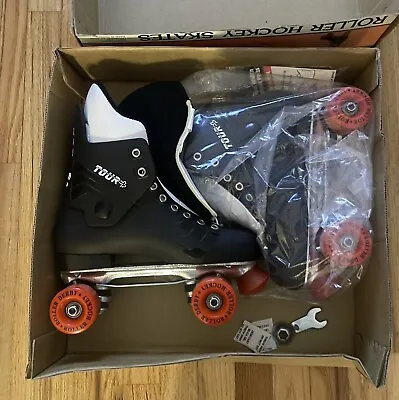 Vintage 🌟 New 🌟 Super Pro Hockey Roller Hockey Derby Skates Size 7 • $47.57