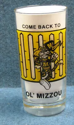 1986 Mizzou University Of Missouri Tigers Drink Glass Tumbler SCARCE- Game Sched • $69