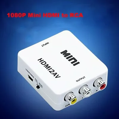 1080P HDMI To AV 3 RCA Composite CVBS S-Video Adapter Converter For PS4 DVD Sky • $14.99