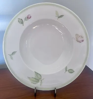 Villeroy & Boch Fine China Florea Rimmed Soup Bowl 9.5  Germany Butterflies • $13