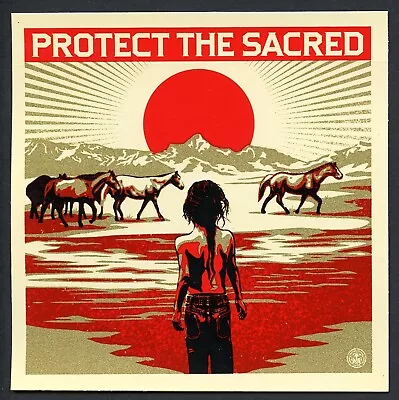 Protect The Sacred Shepard Fairey Obey Giant Art Sticker 4.25 X 4.25  • $97.69