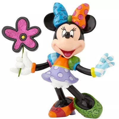 Disney By Britto: Minnie Mouse With Flowers Figurine (ERB4058181) Large 20c... • $118.95