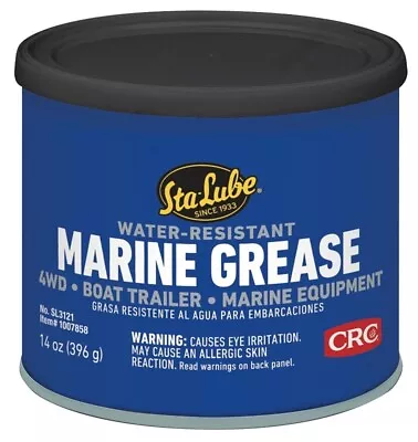 NEW CRC SL3121 STA-LUBE TUB  BLUE 14oz Marine Grease WATER RESISTANT 6106215 • $11.45