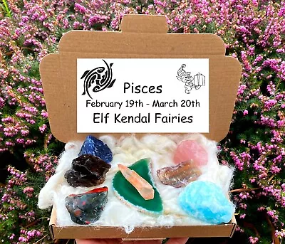 £10 • Buy Star Sign Crystals, Birthstone Gift Set, Horoscope Crystals By Elf Zodiac Stones