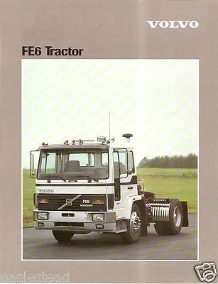 Truck Brochure - Volvo - FE6 Tractor  (TB812) • $8.06