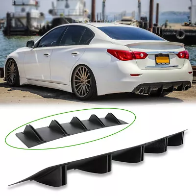 For Infiniti Q50 Q60 G35 G37 Rear Bumper Lip Diffuser Spoiler Splitter Shark Fin • $45.18