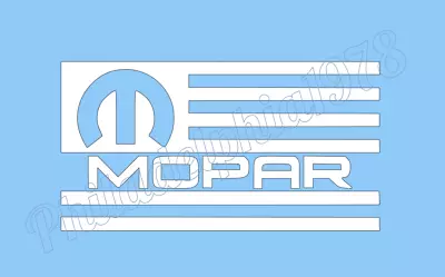 MOPAR FLAG Die Cut Vinyl Decals Car/laptop #161 • $7