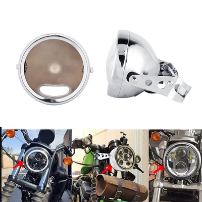 $43.99 • Buy 1x 5.75  LED Headlight Housing Mount Bracket For Yamaha V-Star XVS 650 950 1100
