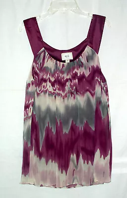 Eci New York Purple Top Nice Design Sleeveless  Round Collar Lined Size 12 New • $13.99