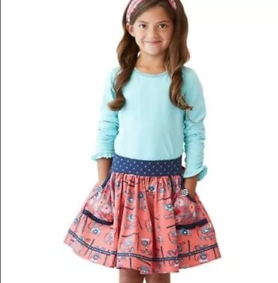 Matilda Jane Girls 2T Hold The Phone Telephone Print Secret Fields Skirt EUC • $19