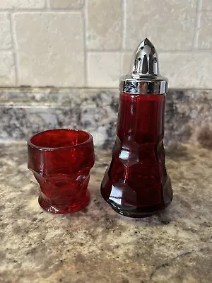 Viking Glass GEORGIAN One (1) Salt/Pepper Shaker•Toothpick Holder • $24