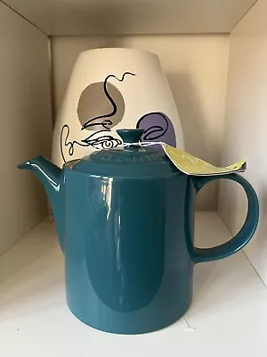 LE CREUSET Medium Grand Tea Pot 1.3L NEW / Teal Kitchenware Brand New • £39.95