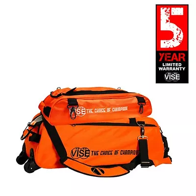 Vise Orange 3 Ball Tote Bowling Bag WITH SHOE BAG   • $124.50