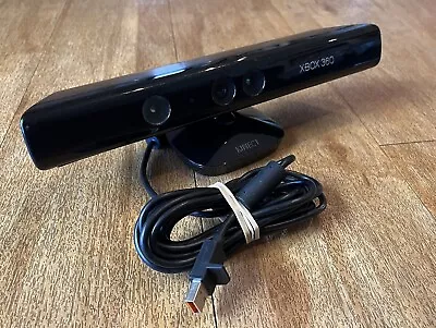 XBOX 360 Genuine Kinect Sensor Camera Black - Tested And Working FREE POSTAGE • $24