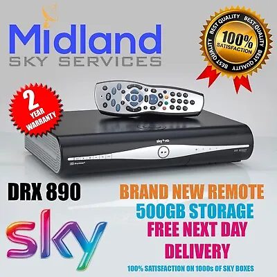 £26.99 • Buy Sky Hd Box Plus + Hd Box - 500gb - Sky Amstrad Drx890 - On Demand Latest Version