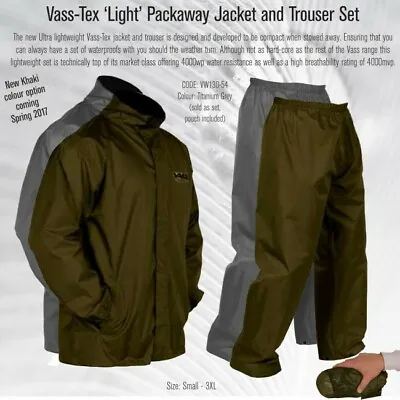 Vass-Tex ‘Light’ Packaway Jacket And Trouser Set ( PRICED TO CLEAR ) • £49