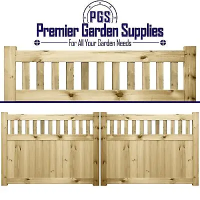 Urban T&G Driveway Gates H.3ft/4ft X W.8ft/9ft/10ft Picket Pale Trellis Top • £250