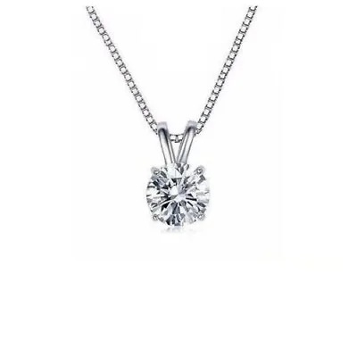 0.50 Carat Moissanite Forever One Solitaire Pendant 14k Gold (Charles & Colvard) • $125