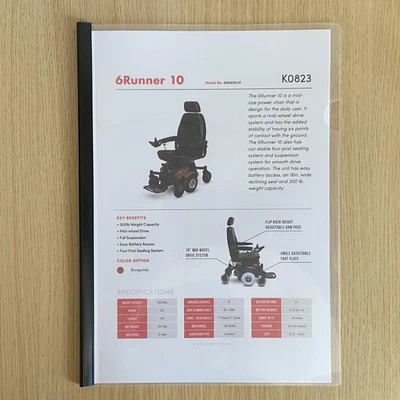 £9.35 • Buy Manual + Extra Info For The 6Runner 10 Powerchair -888WNLM -Shoprider Roma Guide
