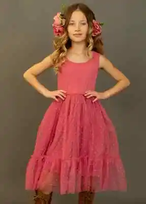 Joyfolie Leila Dress In Wild Rose NWT - Girls Size 10 • $34.99