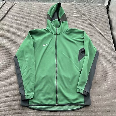 Nike Dri Fit Hoodie Men XL Tall Green Full Zip Athletic Training Long Sleeve. • $19.99