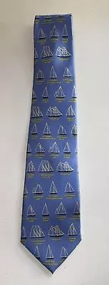 Josh Bach Made Sailing Sailor Boats Light Blue Men’s Neck Tie • $10.99