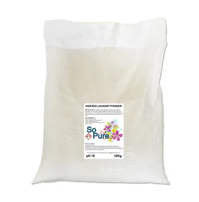 Non Bio Washing Powder 10Kg Sack 135 Washes • £13.80