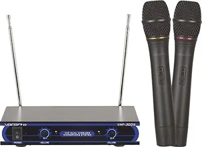 VHF-3005 Dual Channel VHF Wireless Microphone System 21.00 X 21.00 X 23.00 • $165.99