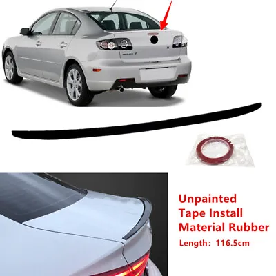 116cm Fit For Mazda 3 2004-2008 Sedan Universal Trim Car Rear Trunk Spoiler Wing • $31.99