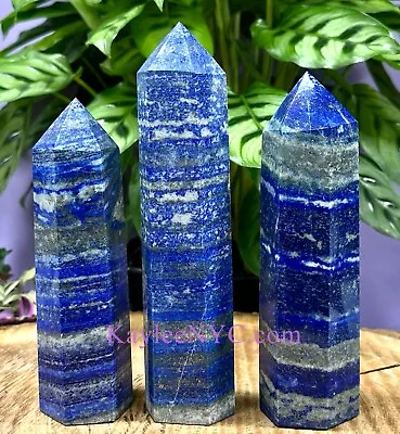 Wholesale Lot 3 Pcs Large Natural Lapis Lazuli Obelisk Tower Point • $85