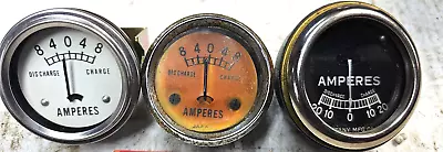 Vintage 3 Amperes Gauge Cycle Amp Harley Indian VL RL Original Rat Rod O318 • $75