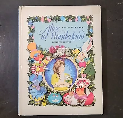 Vintage Alice In Wonderland Pop-up Book Random House 1968 • $24