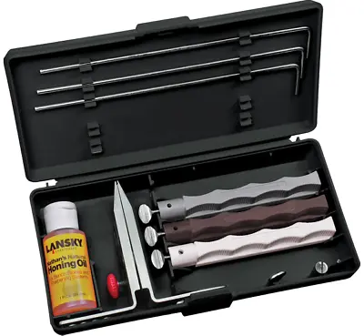 LANSKY Natural Arkansas Knife Sharpening System ( GENUINE ) • £69.99