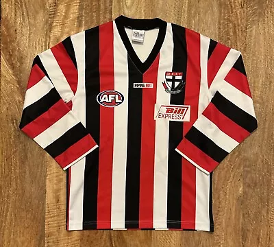 St Kilda Saints AFL Jumper Jersey Long-sleeve Guernsey Piping Hot Men’s Medium • $119.95