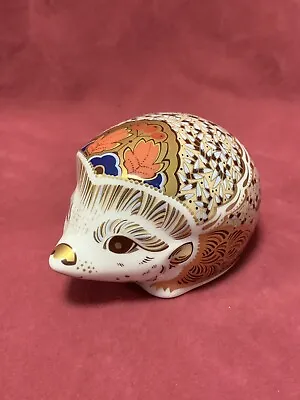 £79.99 • Buy Beautiful Royal Crown Derby Boxed Ltd Ed HAWTHORN Mother Hedgehog  Gold Stopper 
