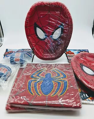 Marvel Spiderman Birthday Party Decorations Plates Napkins Treat Bags Streamers • $24.99