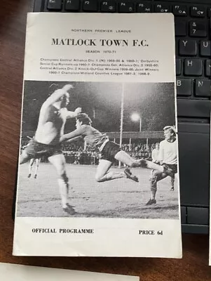 1970/71 Matlock Town V Altrincham - Npl • £0.89