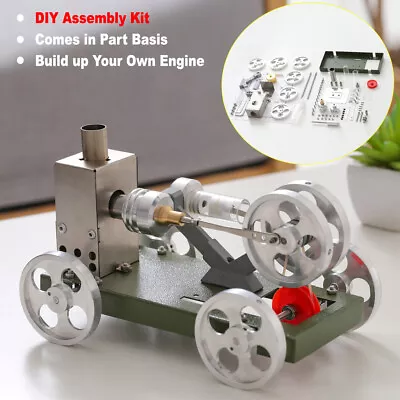 DIY Build-up Stirling Engine Car Model Toy Mini Assembly Hot Air Generator Motor • $45.99