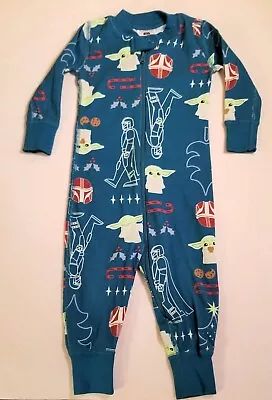 Hanna Andersson Star Wars Mandalorian Zipper Pajamas 60 Cm 3-6 Months • $24