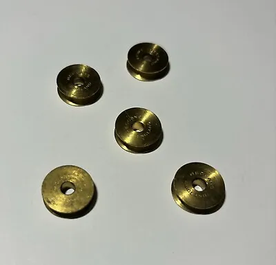 Meccano 5 X #23 Pulley 1/2  Diameter Without Boss 4 Are Possibly Unused Stamped • £2.99