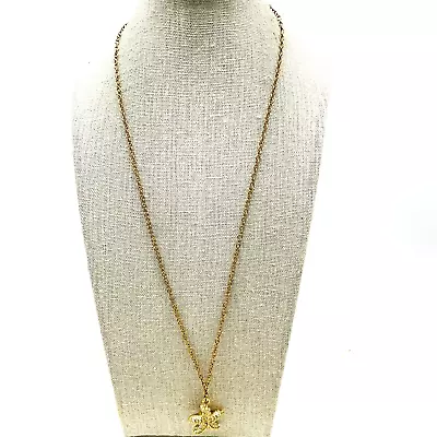 J CREW Pave Starfish Necklace Gold Tone Rhinestones Beach Resortwear Shell Star • $19.99